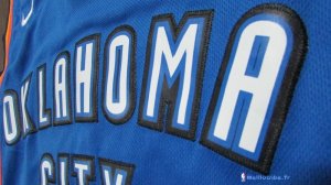 Maillot NBA Pas Cher Oklahoma City Thunder Paul George 13 Bleu Icon 2017/18