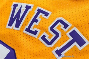 Maillot NBA Pas Cher Los Angeles Lakers Jerry West 44 Jaune