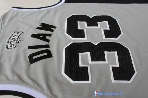 Maillot NBA Pas Cher San Antonio Spurs Boris Diaw 33 Gris