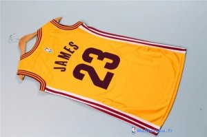 Maillot NBA Pas Cher Cleveland Cavaliers Femme LeBron James 23 Jaune