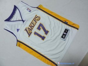 Maillot NBA Pas Cher Los Angeles Lakers Junior Jeremy Lin 17 Blanc