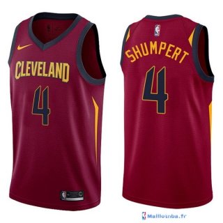 Maillot NBA Pas Cher Cleveland Cavaliers Iman Shumpert 4 Rouge Icon 2017/18