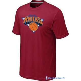 T-Shirt NBA Pas Cher New York Knicks Bordeaux