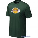 T-Shirt NBA Pas Cher Femme Los Angeles Lakers Vert Sombre