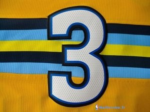 Maillot NBA Pas Cher Denver Nuggets Allen Iverson 3 Jaune