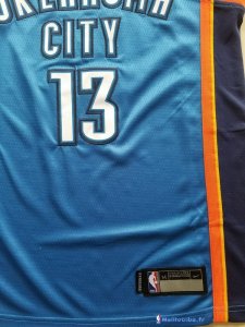 Maillot NBA Pas Cher Oklahoma City Thunder Junior Paul George 13 Bleu Icon 2017/18