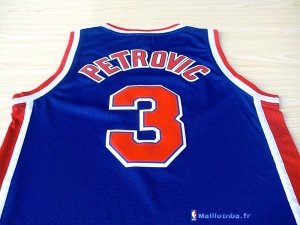 Maillot NBA Pas Cher Brooklyn Nets Drazen Petrovic 3 Bleu