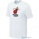 T-Shirt NBA Pas Cher Miami Heat Blanc 4
