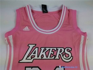 Maillot NBA Pas Cher Los Angeles Lakers Femme Kobe Bryant 24 Rose