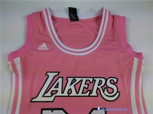 Maillot NBA Pas Cher Los Angeles Lakers Femme Kobe Bryant 24 Rose