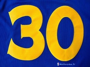 Maillot NBA Pas Cher Golden State Warriors Stephen Curry 30 Bleu