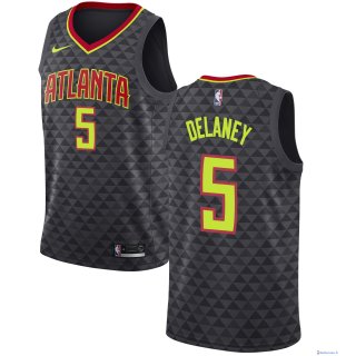 Maillot NBA Pas Cher Atlanta Hawks Malcolm Delaney 5 Noir Icon 2017/18