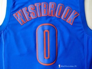 Maillot NBA Pas Cher Noël Oklahoma City Thunder Bleu Westbrook 0