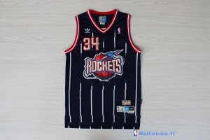 Maillot NBA Pas Cher Houston Rockets Hakeem Abdul Olajuwon 34 Bleu