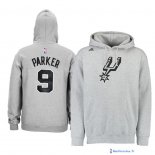 Sweat Capuche NBA San Antonio Spurs Tony Parker 9 Gris