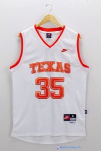 Maillot NCAA Pas Cher Texas Kevin Durant 35 Blanc