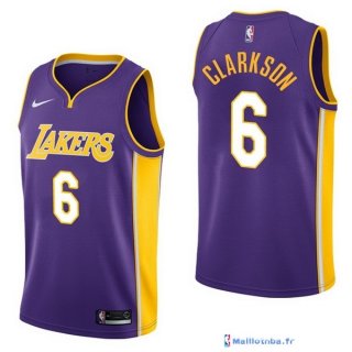 Maillot NBA Pas Cher Los Angeles Lakers Jordan Purpura 6 Statement 2017/18