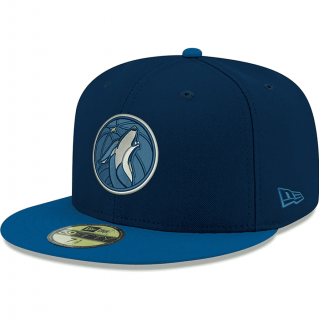 Bonnet NBA Minnesota Timberwolves New Era Navy Official Team Color 2Tone 59FIFTY