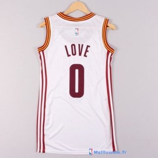 Maillot NBA Pas Cher Cleveland Cavaliers Femme Kevin Love 0 Blanc