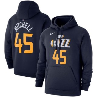 Utah Jazz Donovan Mitchell Nike Navy 2019/20 Name & Number Pullover Hoodie