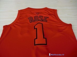 Maillot NBA Pas Cher Noël Chicago Bulls Rouge Rose 1