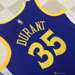 Maillot NBA Pas Cher Golden State Warriors Kevin Durant 35 Bleu Icon 2017/18