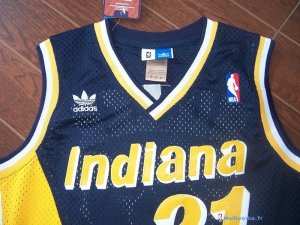 Maillot NBA Pas Cher Indiana Pacers Reggie Miller 31 Retro Noir