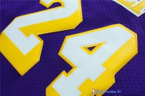 Maillot NBA Pas Cher Los Angeles Lakers Kobe Bryant 24 Retro Pourpre