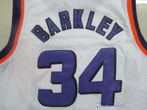 Maillot NBA Pas Cher Phoenix Suns Charles Barkley 34 Blanc