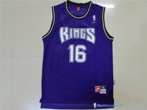 Maillot NBA Pas Cher Sacramento Kings Peja Stojakovic 16 Retro Pourpre