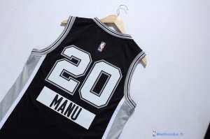 Maillot NBA Pas Cher Noël San Antonio Spurs Manu 20 Noir