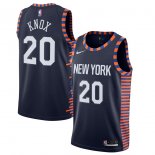 New York Knicks Kevin Knox II Nike Navy 2019/20 Finished Swingman Jersey Jersey – City Edition