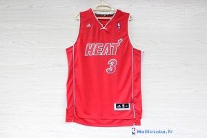Maillot NBA Pas Cher Miami Heat Dwyane Wade 3 Rouge