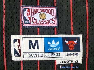 Maillot NBA Pas Cher Chicago Bulls Scottie Pippen 33 Noir Bande