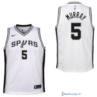 Maillot NBA Pas Cher San Antonio Spurs Junior Dejounte Murray 5 Blanc Association 2017/18