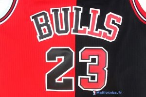 Maillot NBA Pas Cher Chicago Bulls Michael Jordan 23 Rouge Noir Blanc