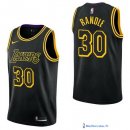 Maillot NBA Pas Cher Los Angeles Lakers Julius Randle 30 Nike Noir Ville 2017/18