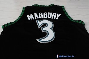 Maillot NBA Pas Cher Minnesota Timberwolves Stephon Marbury 3 Retro Noir