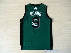 Maillot NBA Pas Cher Boston Celtics Rajon Rondo 9 Vert Noir