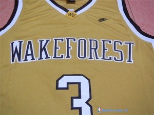 Maillot NCAA Pas Cher Wake Forest Chris Paul 3 Or