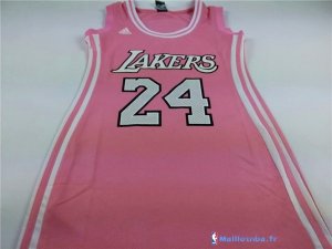 Maillot NBA Pas Cher Los Angeles Lakers Femme Kobe Bryant 24 Rose