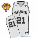 Maillot NBA Pas Cher Finales San Antonio Spurs Duncan 21 Blanc