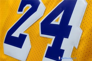 Maillot NBA Pas Cher Los Angeles Lakers Kobe Bryant 24 Retro Jaune