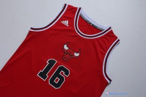 Maillot NBA Pas Cher Noël Chicago Bulls Pau 16 Rouge