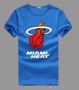 T-Shirt NBA Pas Cher Miami Heat Bleu 1
