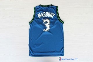 Maillot NBA Pas Cher Minnesota Timberwolves Stephon Marbury 3 Retro Bleu