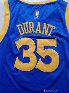 Maillot NBA Pas Cher Golden State Warriors Junior Kevin Durant 35 Bleu 2017/18