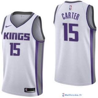 Maillot NBA Pas Cher Sacramento Kings Vince Carter 15 Blanc Association 2017/18