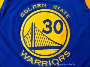 Maillot NBA Pas Cher Golden State Warriors Stephen Curry 30 Bleu