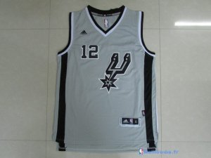 Maillot NBA Pas Cher San Antonio Spurs LaMarcus Aldridge 12 Gris